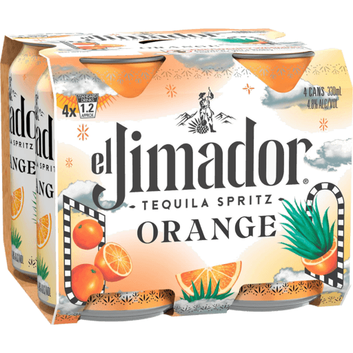 ELJIMADOR ORANGE TEQUILA  4PK