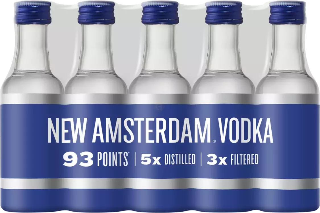 NEW AMSTERDAM VODKA 50ML 10PK