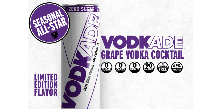 VODKADE GRAPE ZERO SUGAR 8PK