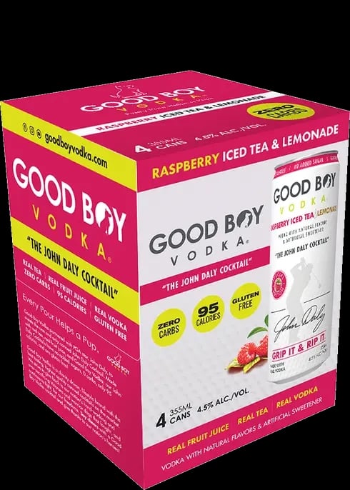 GOODBOY THE JOHN DALY RASPBERRY ICED TEA & LEMONADE 4PK