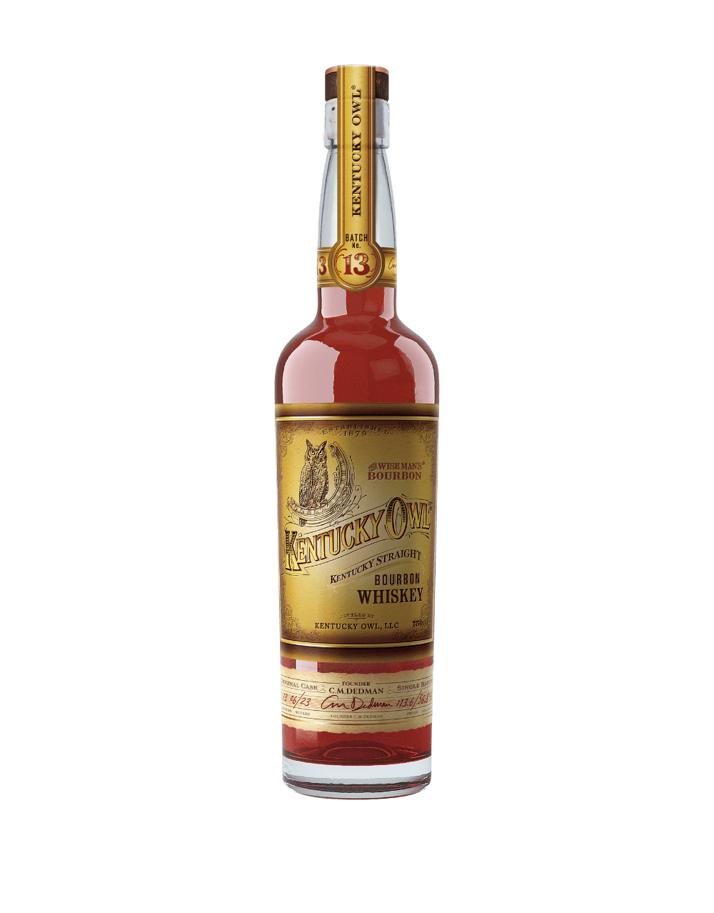 KENTUCKY OWL STRAIGHT BOURBON  BATCH #13 750ML