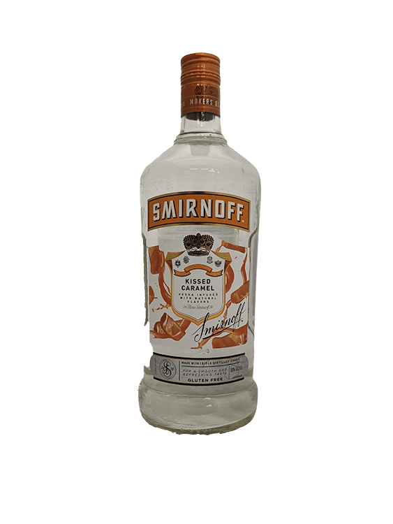 SMIRNOFF KISSED CARAMEL VODKA. 1.75 L