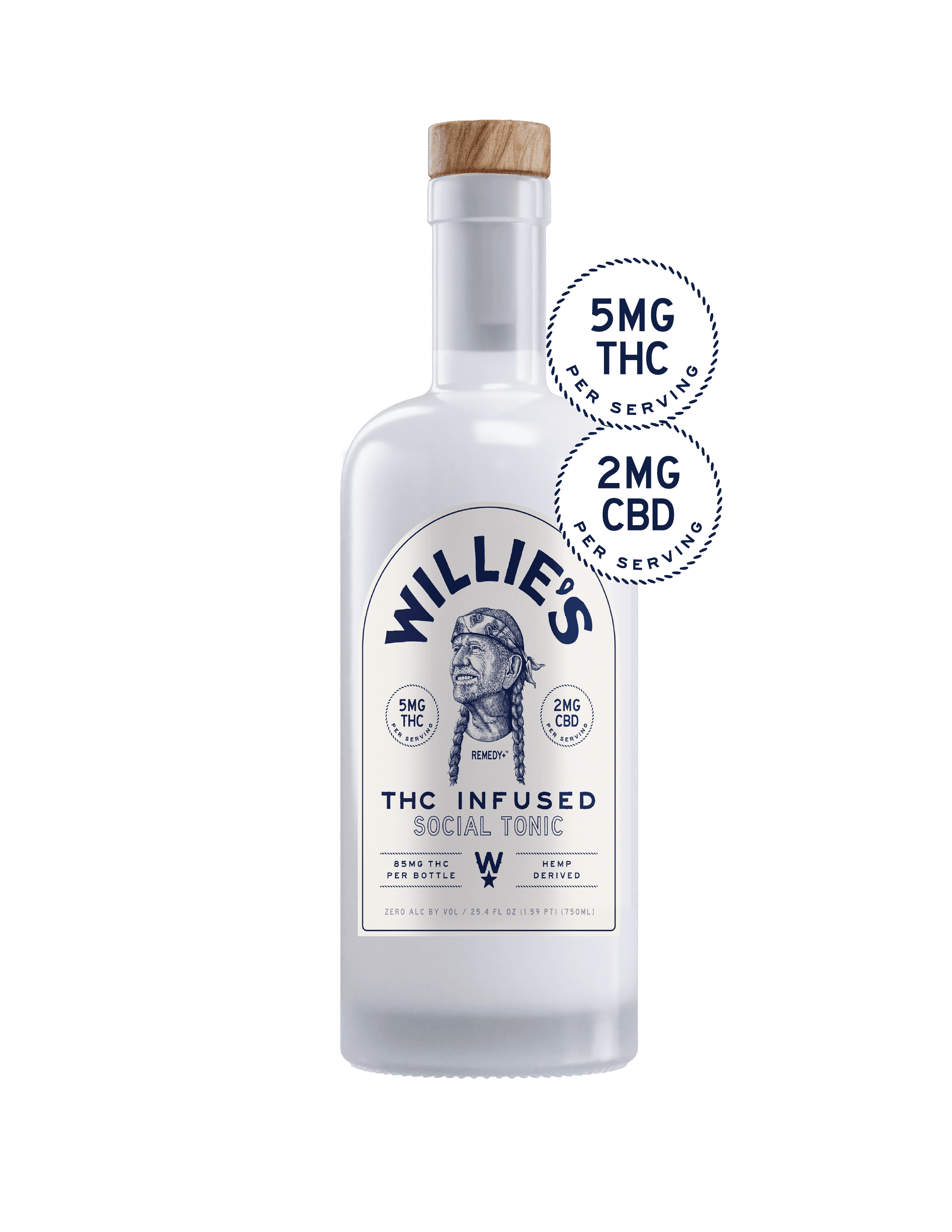 WILLIE'S REMEDY 5 MG THC TONIC 750 ML