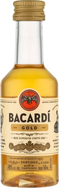 BACARDI GOLD 50ML 10PK
