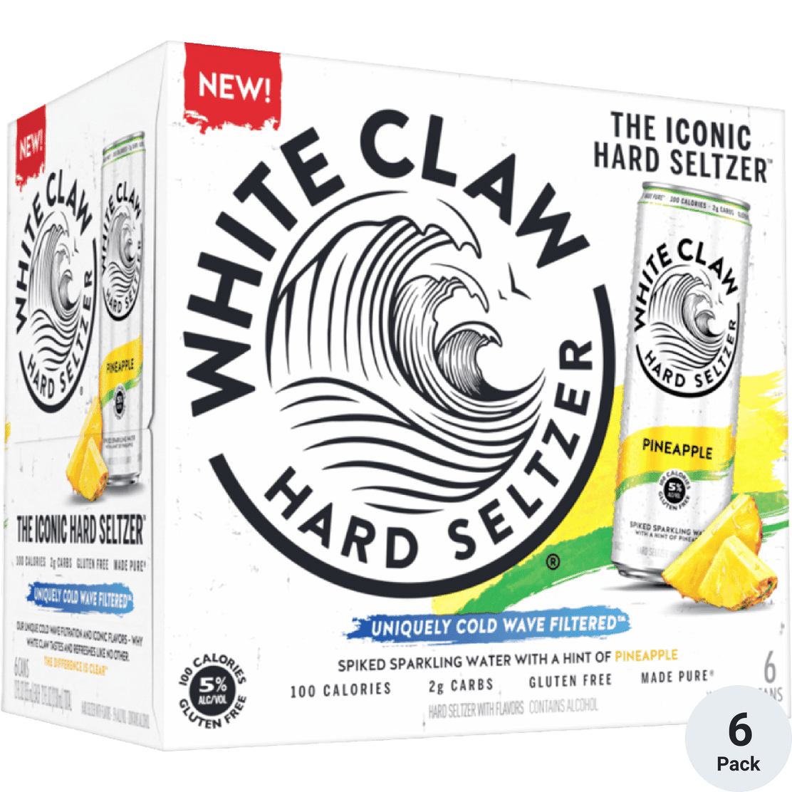 WHITE CLAW PINEAPPLE 6PK