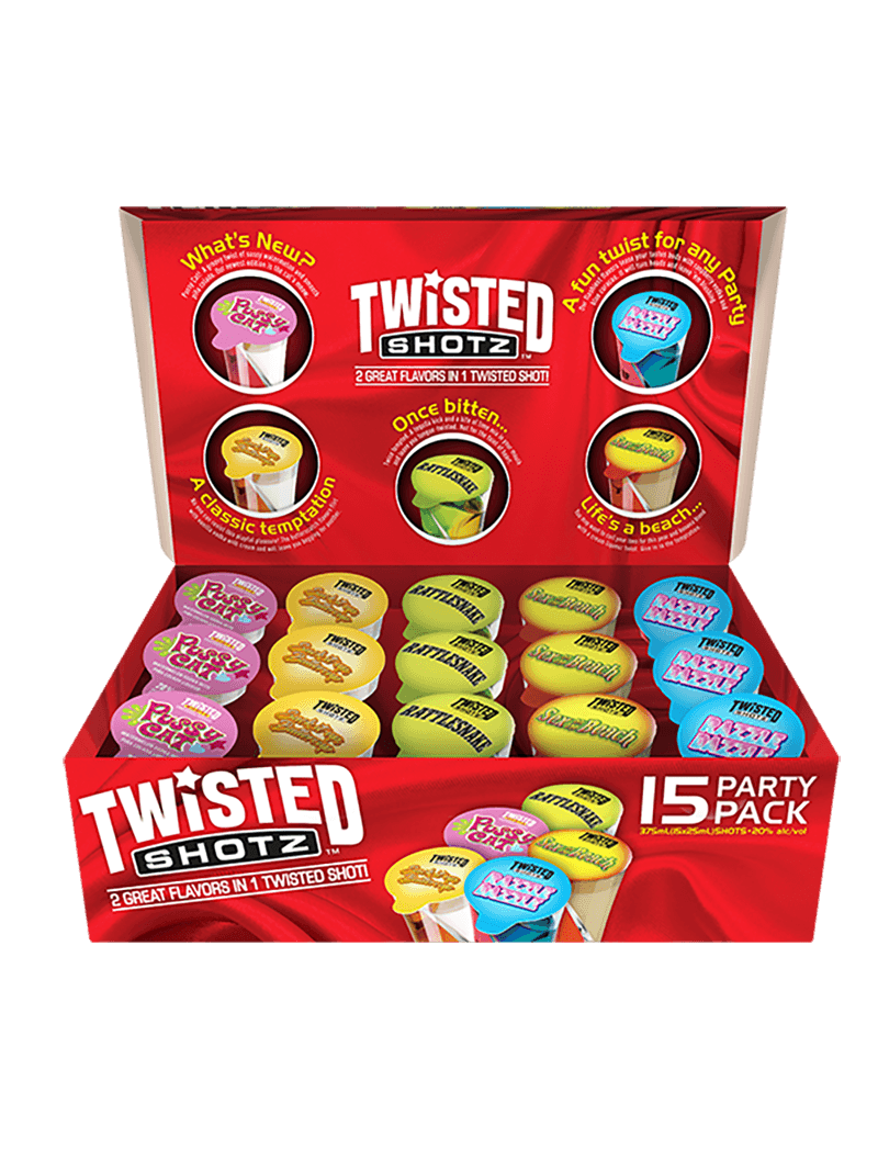 TWISTED SHOTZ PARTY STARTER 15PK