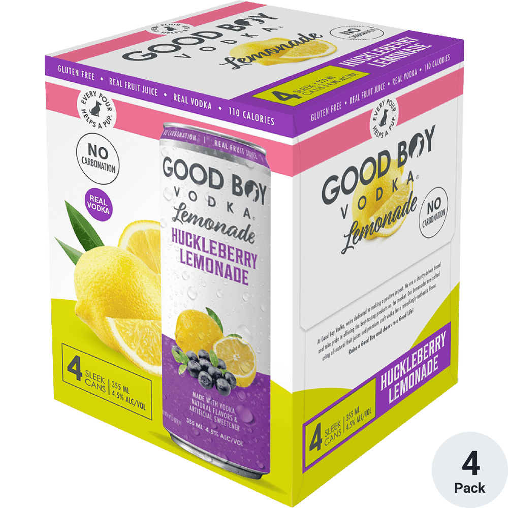 GOODBOY HUCKLEBERRY LEMONADE 4PK